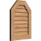 Ekena Millwork Octagonal Top Gable Vent Western Red Cedar Gable Vent w/Decorative Face Frame, 36"W x 18"H GVWOT36X1802SDUWR - alternate 5